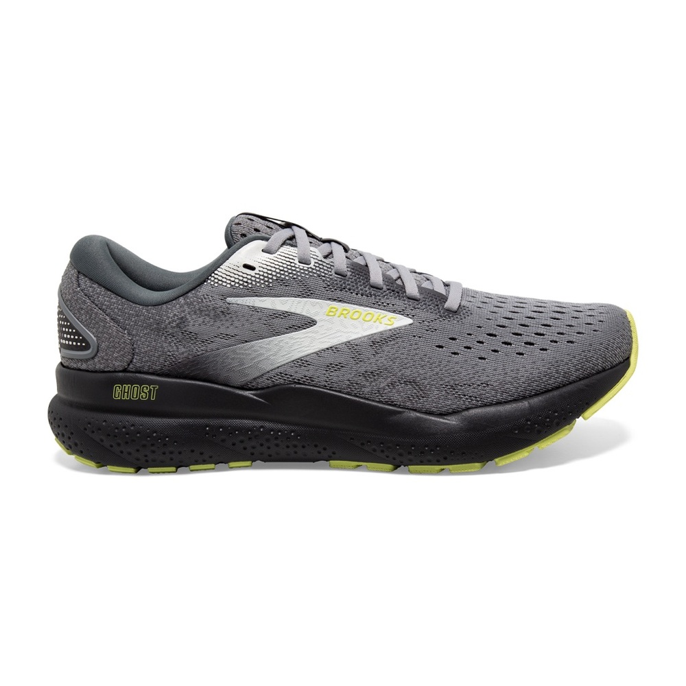 $140 Brooks Ghost 16 Gray and Black Running Shoes men’s 10.5 EXTRA WIDE 4E